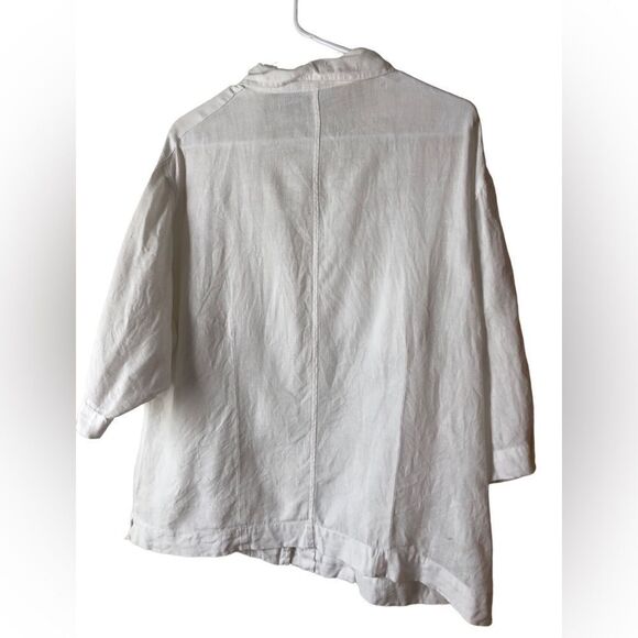 Chico’s Linen Shacket Size 3 - Picture 3 of 14
